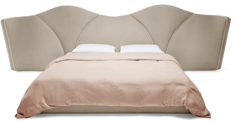 Munna Двуспальная кровать с обивкой из ткани sun-id-1375700 - Вид №6