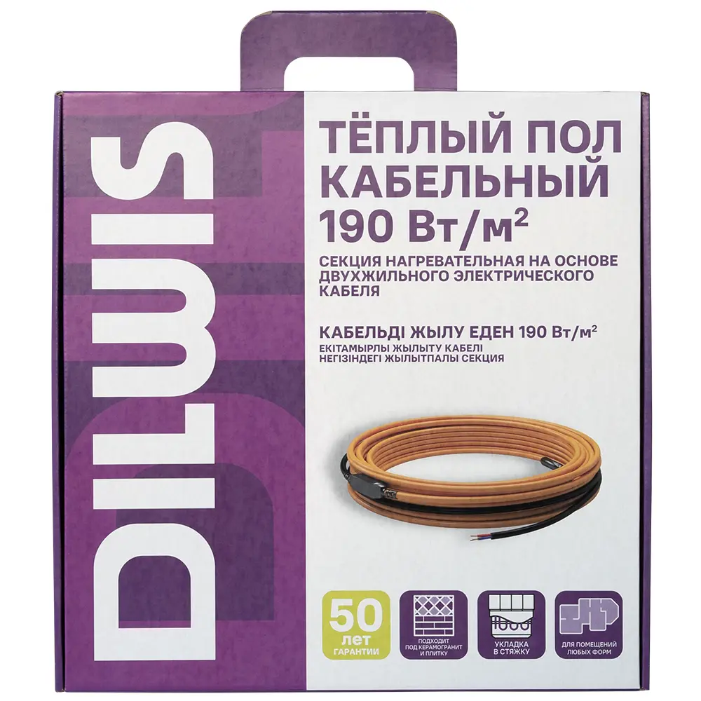 Нагревательный кабель для теплого пола DILWIS 12 м2 2280 Вт STLM-2019486 - Вид №2