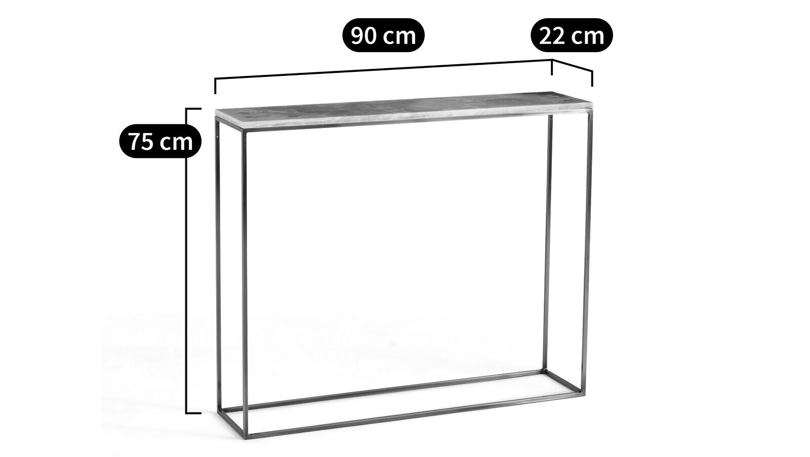 Прямоугольная консоль из натурального камня AMPM махаут ARCH-00102398 - Вид №5