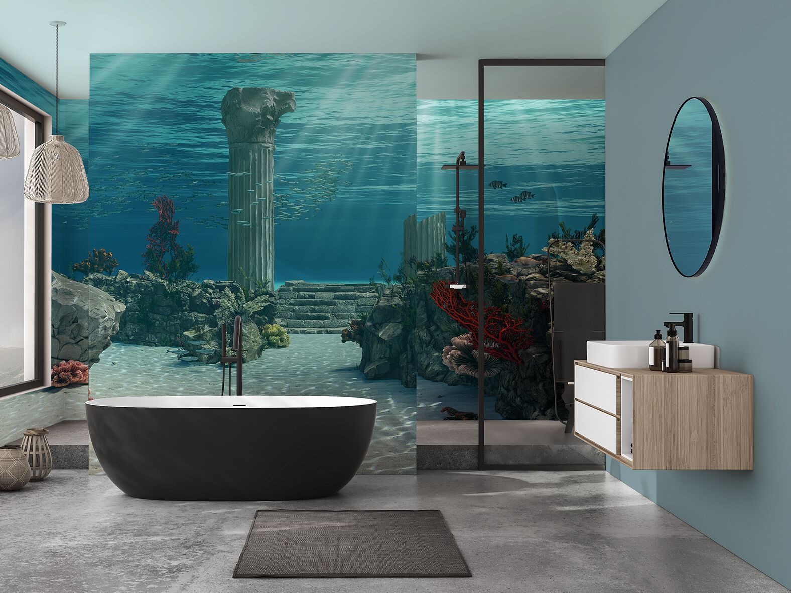 Carta da parati PVC free, eco-friendly, lavabile WallPepper ATLANTIDEA ARCH-00081198