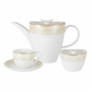 Чайный набор фарфоровый белый с золотым 14 предметов "Сияние" ANNA LAFARG EMILY СИЯНИЕ 00-3946884 Белый;золото