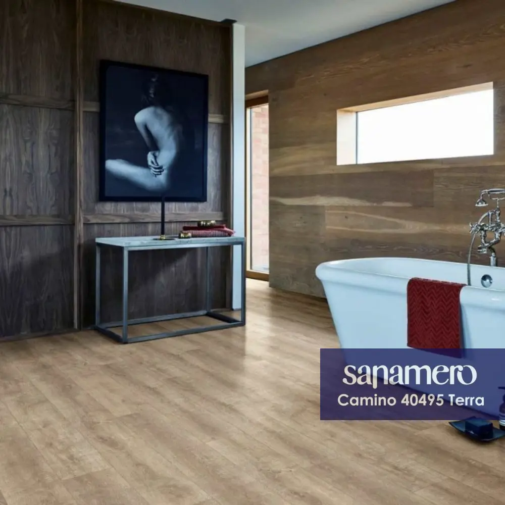 91769074 SPC плитка Sanamero Camino Terra 33 класс толщина 4.50 мм 2.009 м², цена за упаковку STLM-0892199