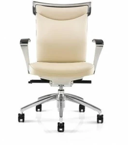 ESTEL GROUP Офисное кресло в коже с колесами Uniqa