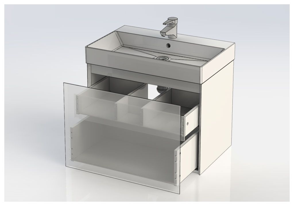 Тумба под раковину Aquanet Нью-Йорк 70 орех sun-id-275407 - Вид №6