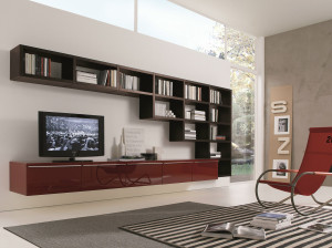 Установленная стеной секционная оборудованная стена