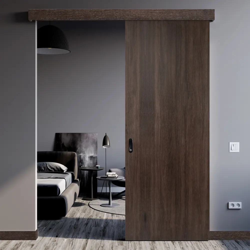 Дверь межкомнатная глухая Мирра 80x200 см Hardflex цвет дуб кастелло с замком и петлями 85546866 STLM-2124657 МАРИО РИОЛИ  - Вид №9