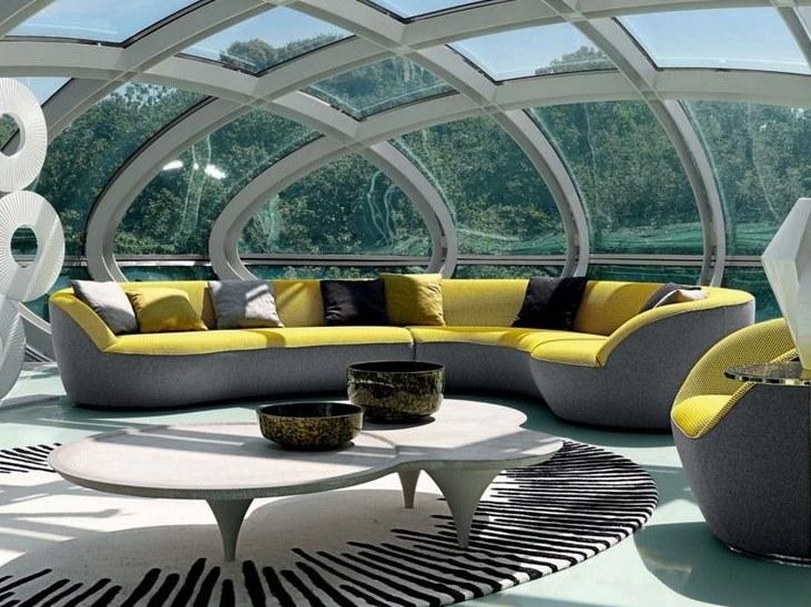 Roche Bobois Изогнутый модульный угловой диван Edito sun-id-1460554 - Вид №4