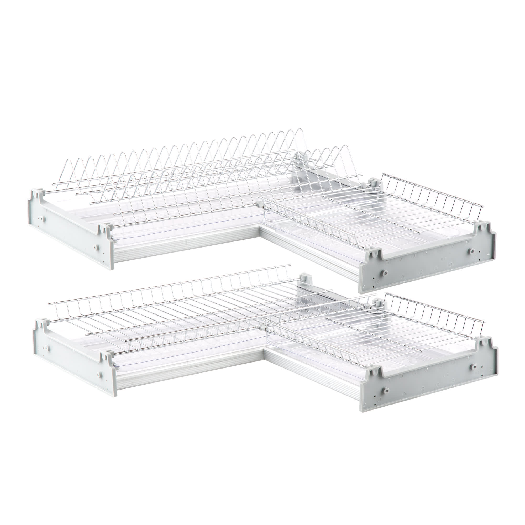 18691479 Двухуровневая сушка для посуды в угловую базу 600х600 мм, сталь Santreyd 