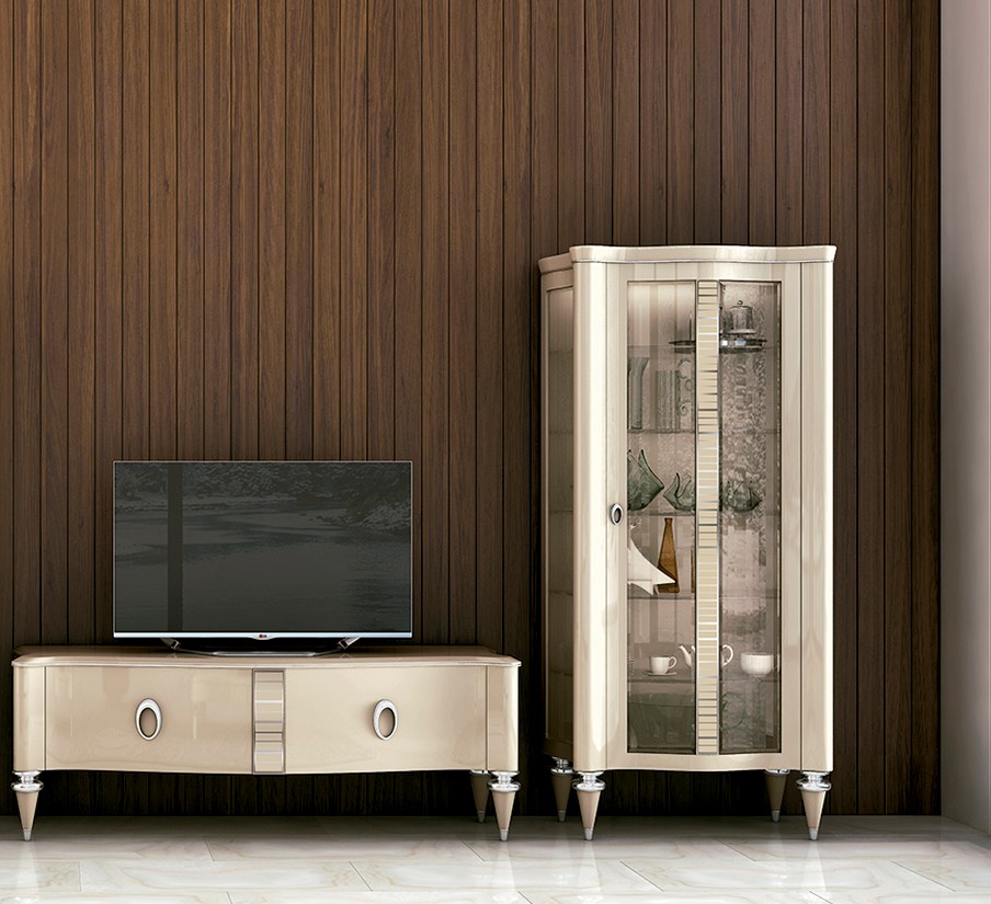 106325 Буфет 11206 100 см лак стеклянные дверцы Llass Agora Santreyd