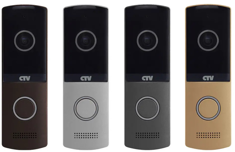 90601065 Вызывная панель для видеодомофона CTV D4003 NG CH цвет золото STLM-0301332