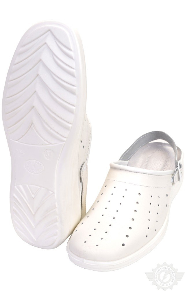 60955 Туфли Сабо "Шарм" женские белые  Медицинская обувь размер 40 Спецодежда 