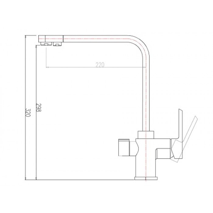 Zorg ZR 334 YF песочный Смеситель для кухни Zorg 320х220  - Вид №2