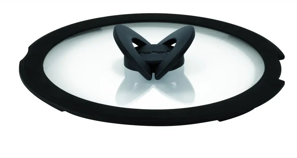 91545527 Крышка кухонная Tefal L9846153 16 см стекло цвет черный, прозрачный STLM-0874057