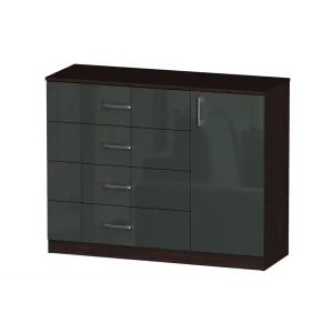 91545918 Комод Furnistyle 10684 5 ящиков 115x40x90 см ЛДСП цвет разноцветный STLM-1412731