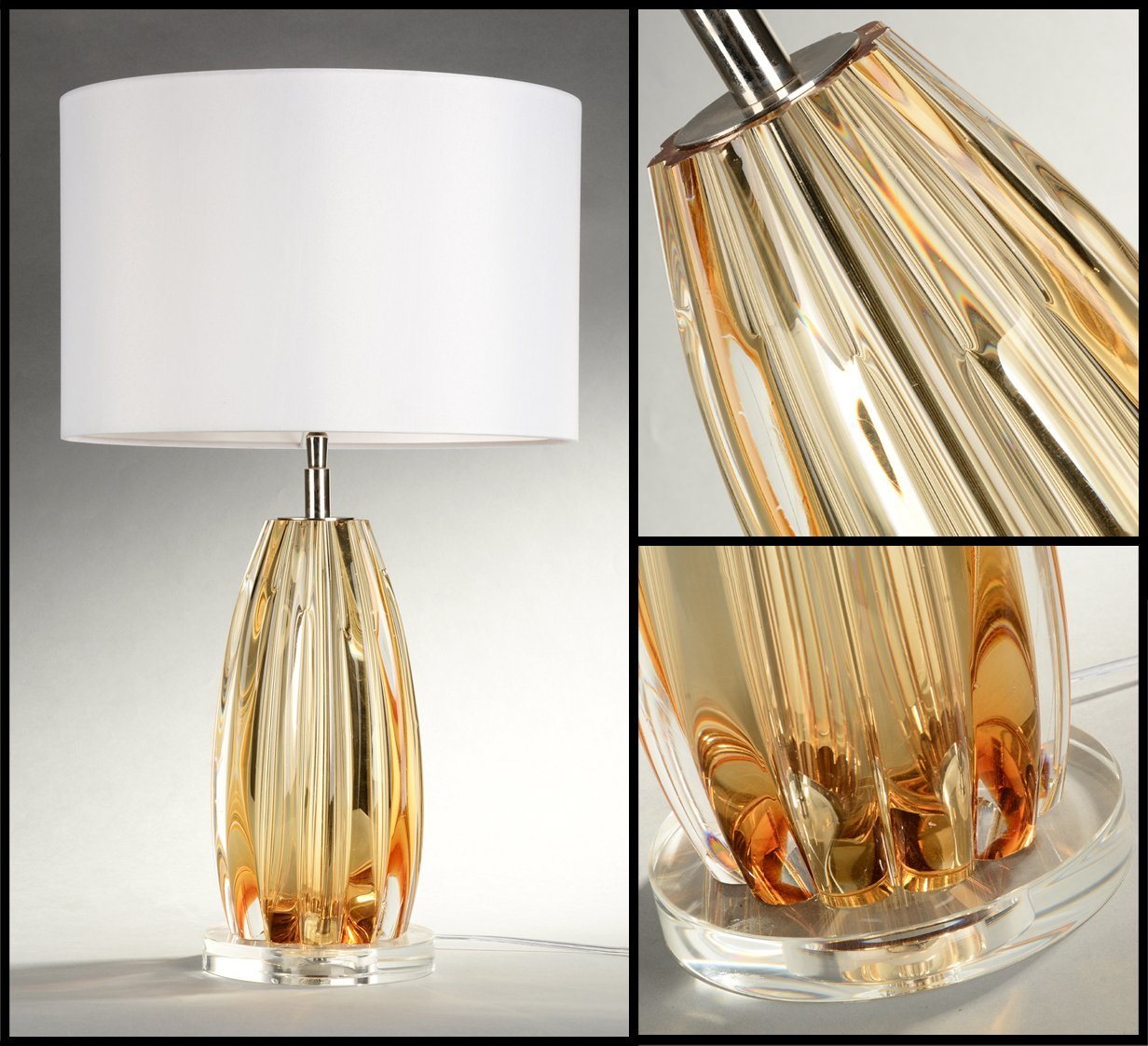 Настольная лампа 59х35 см янтарная Crystal BRTL3119 DELIGHT COLLECTION  00-3882448 Белый;желтый;прозрачный  - Вид №1