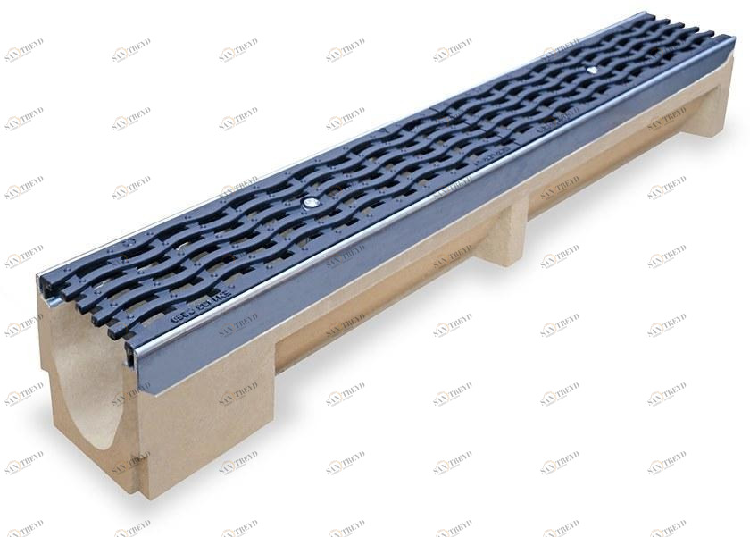 Pircher Полимербетонный канал с сеткой Base/optima sun-id-1361718