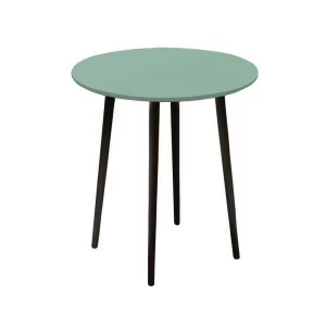 Обеденный стол круглый светло-зеленый 90 см "Спутник" WOODI  00-3965996 Зеленый;черный