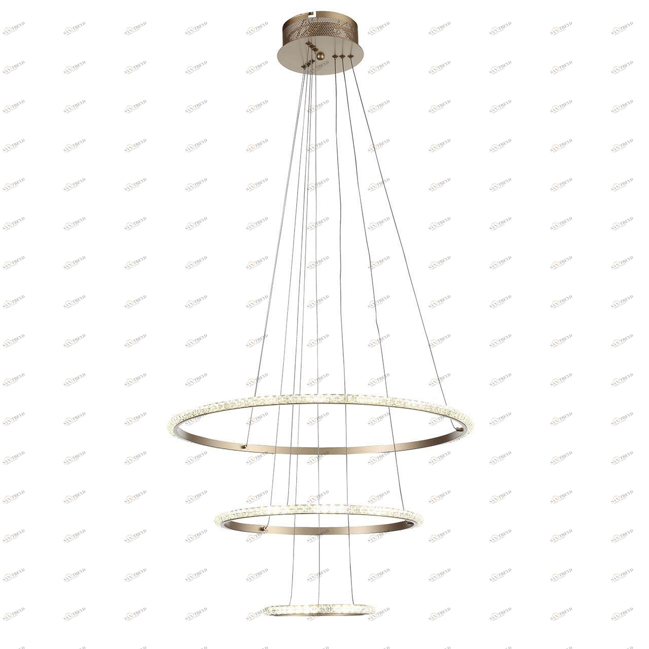 Подвесной светильник золотистый ST Luce Cremo SL1501.203.03 ST LUCE ДИЗАЙНЕРСКИЕ, CREMO 00-3890075 Золото 