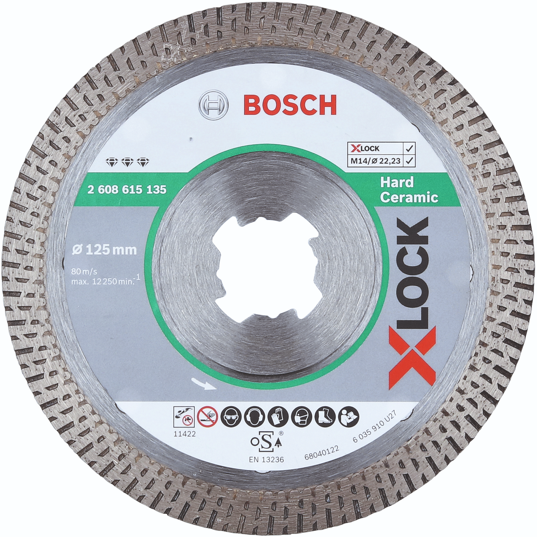 82282131 Диск алмазный по граниту Bosch X-lock Hard Ceramic, 125x22.23 мм STLM-0023990 BOSCH PROFESSIONAL