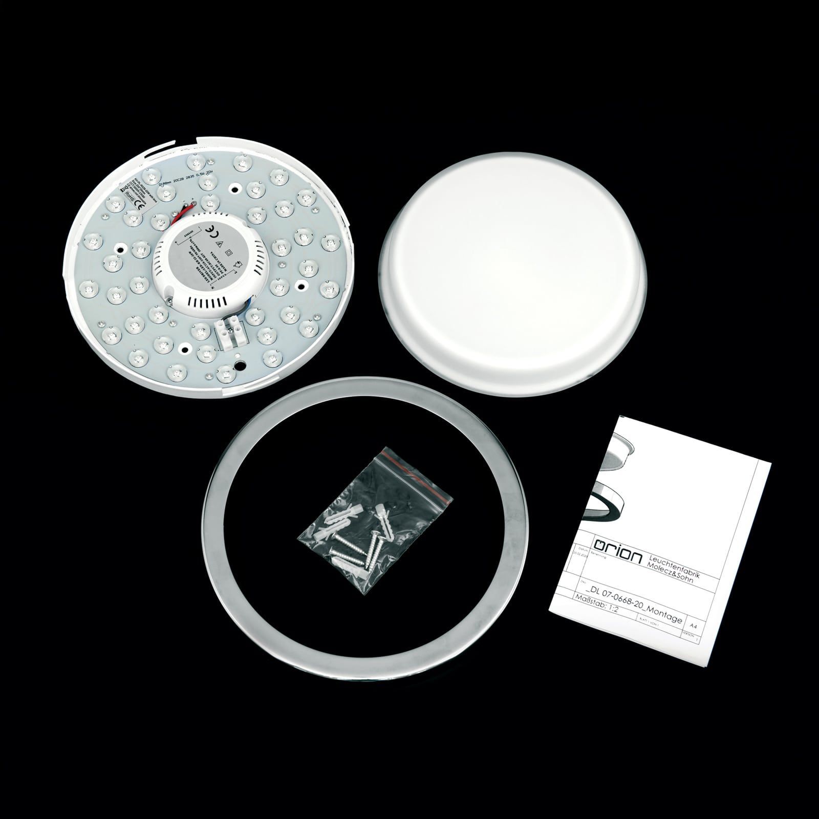 Стеклянный светодиодный потолочный светильник Orion Lerox ARCH-00076009 - Вид №31