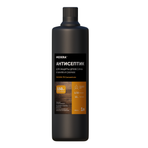 90708715 Антисептик для защиты древесины в банях и саунах 70 Sauna Concentrate 1 л STLM-0348212 MEDERA