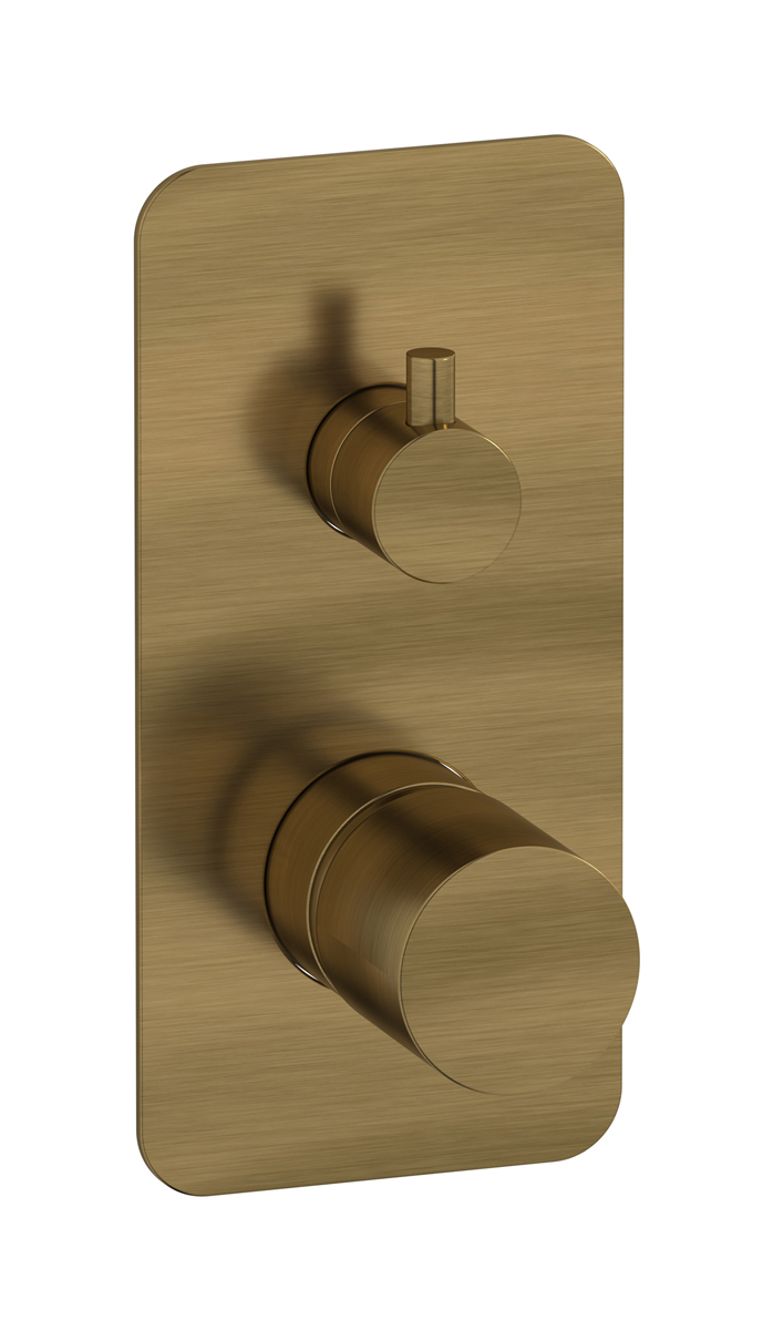 Внешние части встроенного в стену смесителя на 3 потребителя WE ARE IB rr312mb Modern Bronze Brera