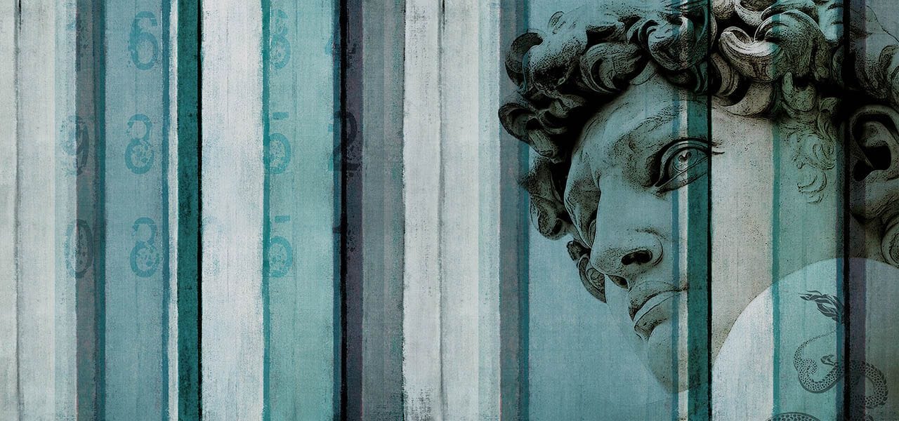 Виниловые или стекловолоконные обои N.O.W. Edizioni DAVID / ACADEMY STRIP ARCH-00034913 - Вид №1