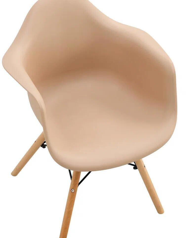 91088795 Комплект стульев 4 шт 38x45x80 см АБС-пластик бежевый DSW PREMIUM STLM-0477895 WWBT