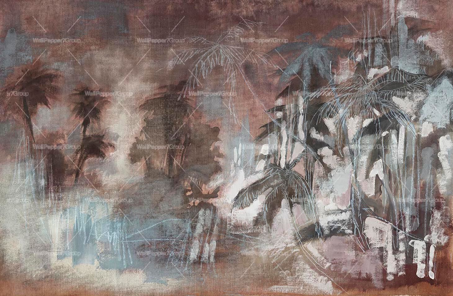 Тропические обои ПВХ бесплатно, экологически чистые, моющиеся WallPepper DEJA VU ARCH-00048640 - Вид №2