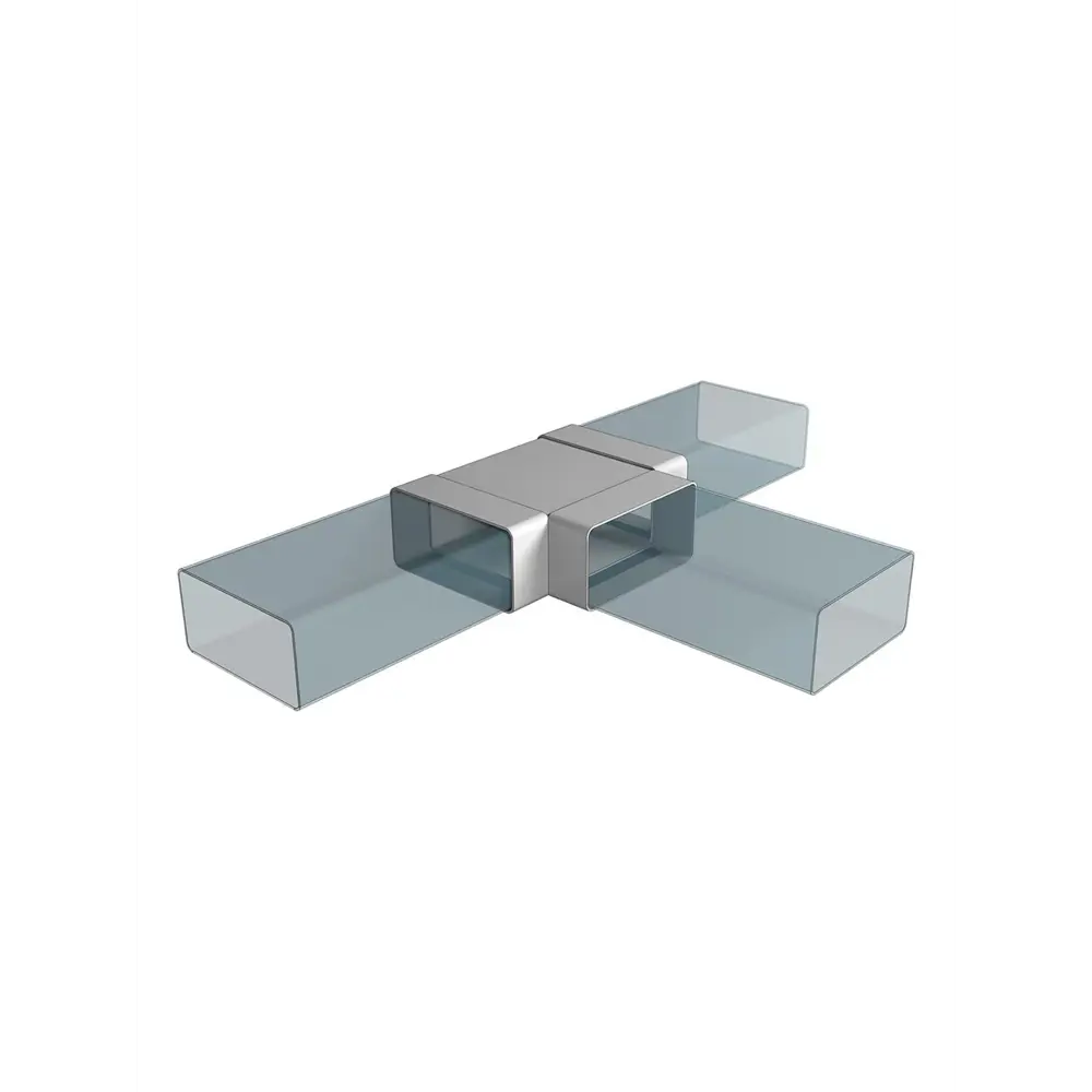 Тройник для плоских воздуховодов Fonet 60x204 мм пластик STLM-2069638 - Вид №4