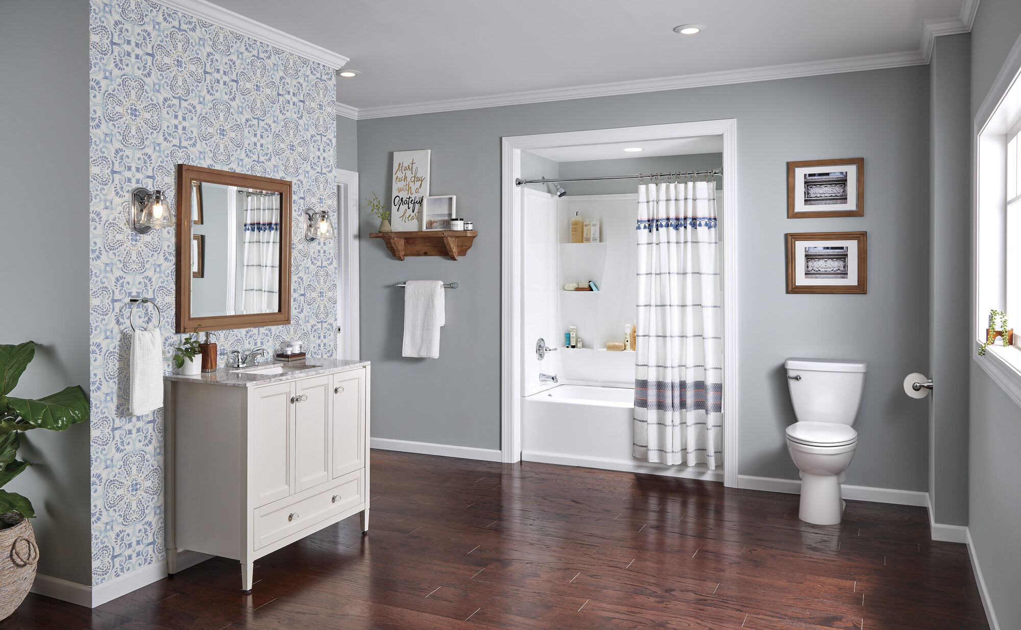 Настенный комплект для ванны 60 "x 32" Delta Faucet 40044 - Вид №18