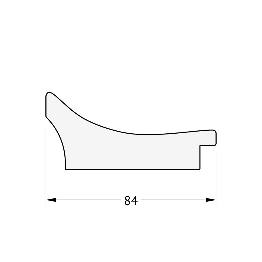 BY 4313 Зеркало с гравировкой в багетной раме - фреска 84 mm EVOFORM Exclusive-G - Вид №4