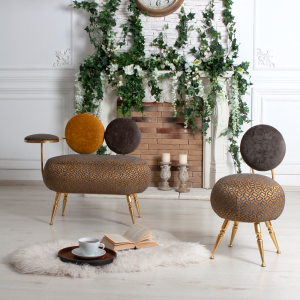 14041,14043 Комплект банкеток Форте и Пьяно Люкс Голд BOGACHO