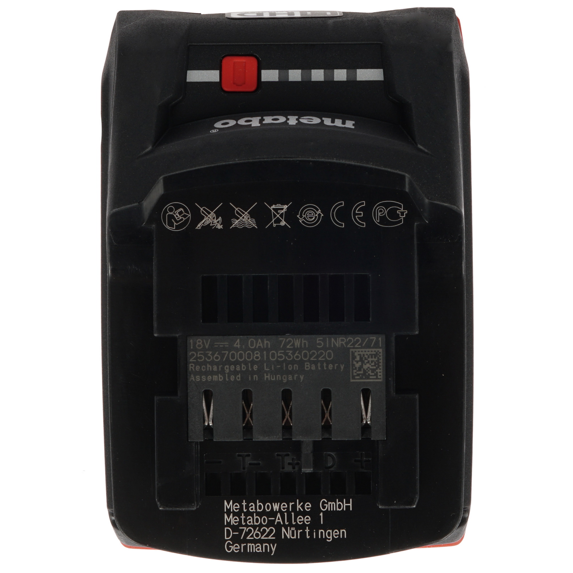 Набор аккумуляторов с зарядным устройством Metabo Basic-Set 4.0 LiHD 685130000 CAS 18V 8131124 STDN-0031181 - Вид №3