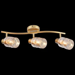 91565505 Спот поворотный Reluce 05963-0.8-03 gold 3 лампы 9 м² цвет жёлтый/золотой STLM-0905460