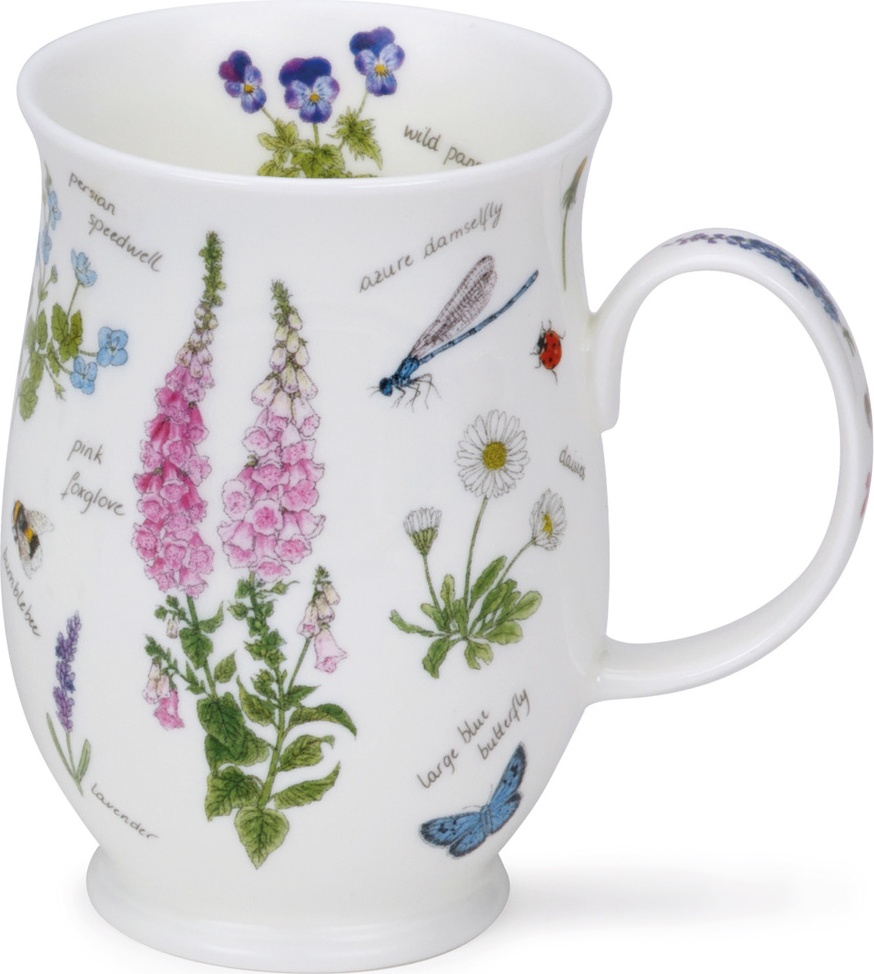 10648661 Dunoon Кружка Dunoon "Флористический дневник.Наперстянка.Саффолк" 310мл Фарфор костяной 
