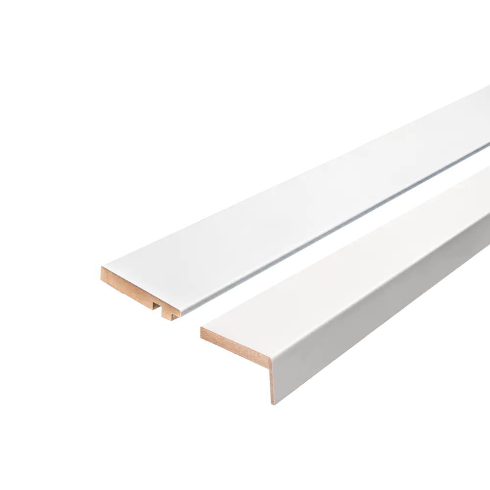 Наличник Рица телескопический 2150x70x8 мм ПЭТ цвет белый (6 шт.) PORTIKA STLM-2022392 - Вид №1