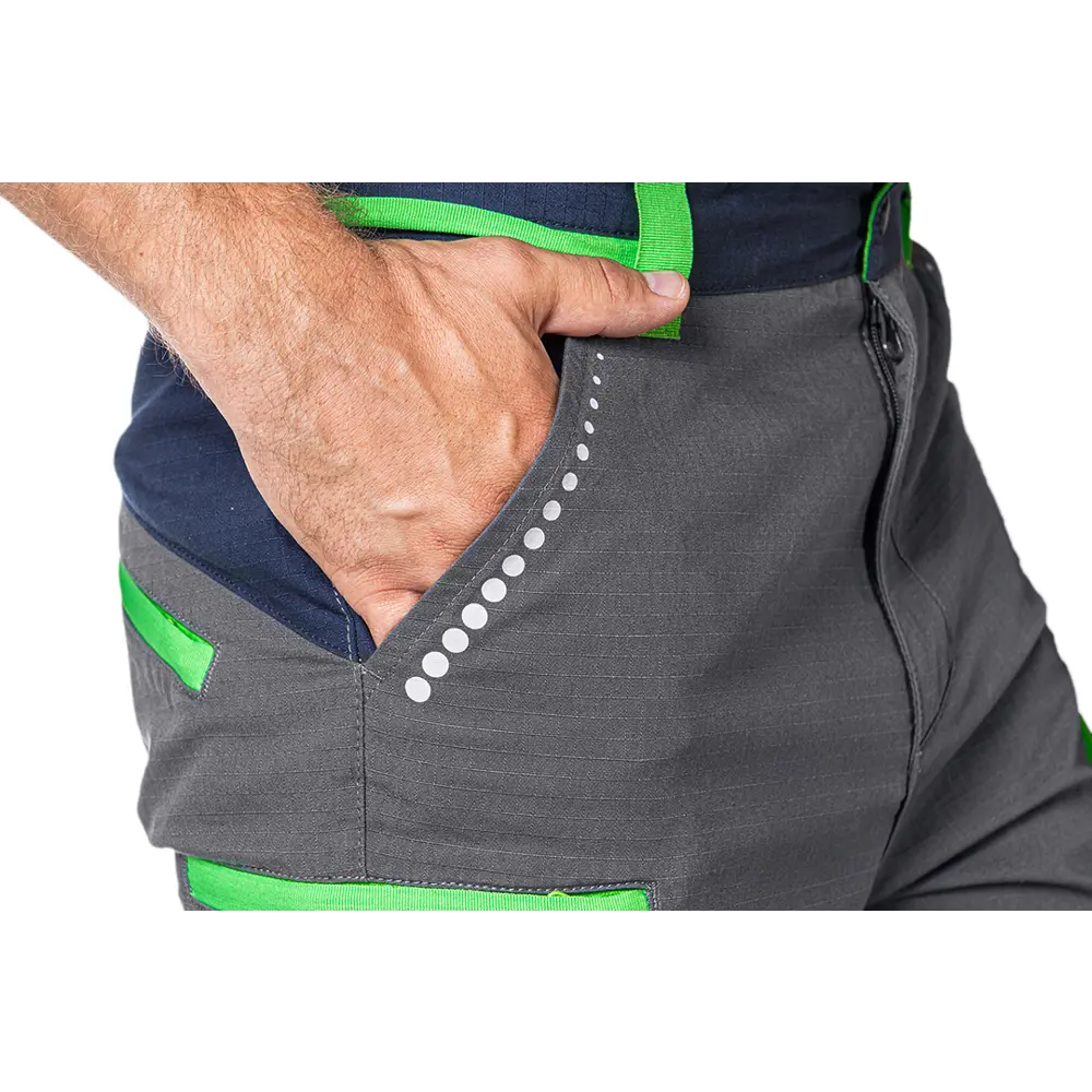 Брюки рабочие Neo Tools Premium серые/темно-синие/зеленые хлопок размер S рост 175-178 STLM-2189710 - Вид №8