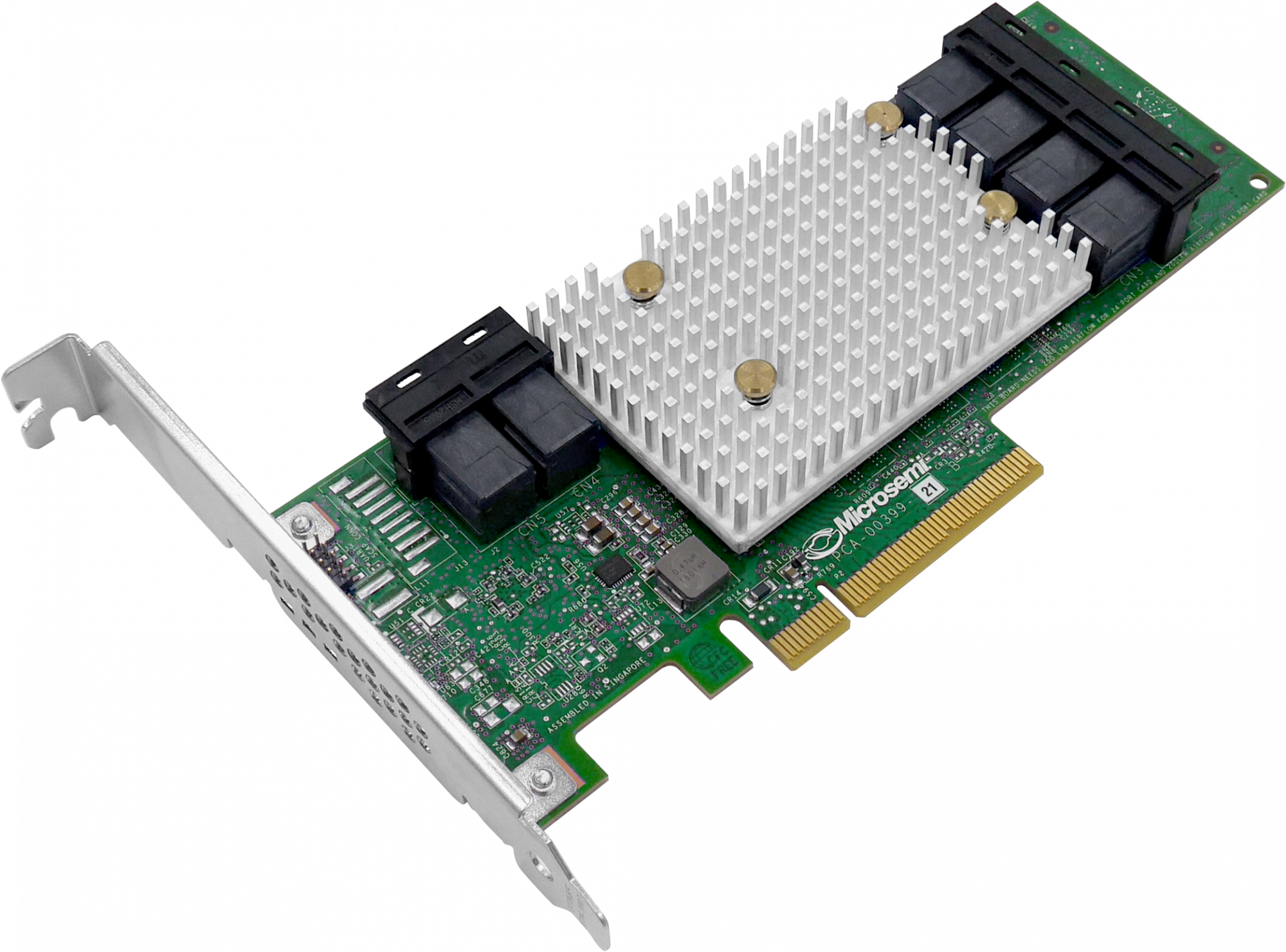2293800-R Microsemi hba 1100-24i single,24 internal ports,pcie gen3,x8,,,,flexconfig, Adaptec Santreyd 