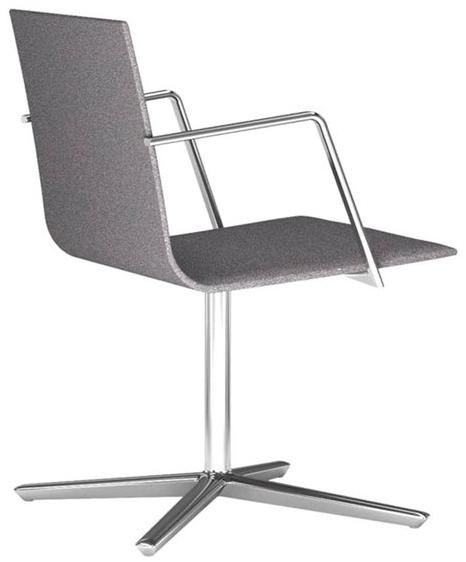 Andreu World 4-спицевый стул с подлокотниками для залов ожидания Lineal corporate So0779 - Вид №3