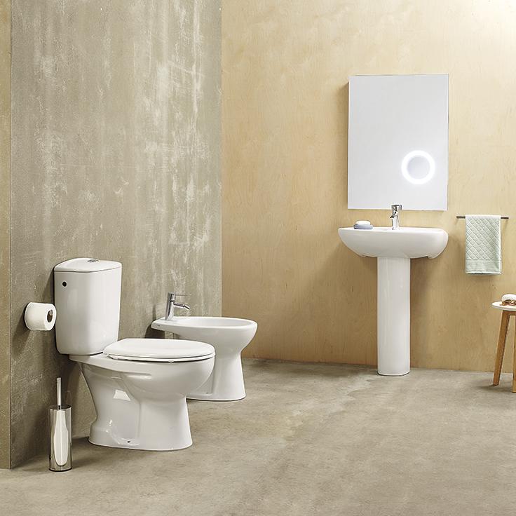 Набор Sanitana компакт MUNIQUE: чаша + сливной бачок + крышка slim S10073323400000;S10073766600000;S80007262500000 - Вид №5