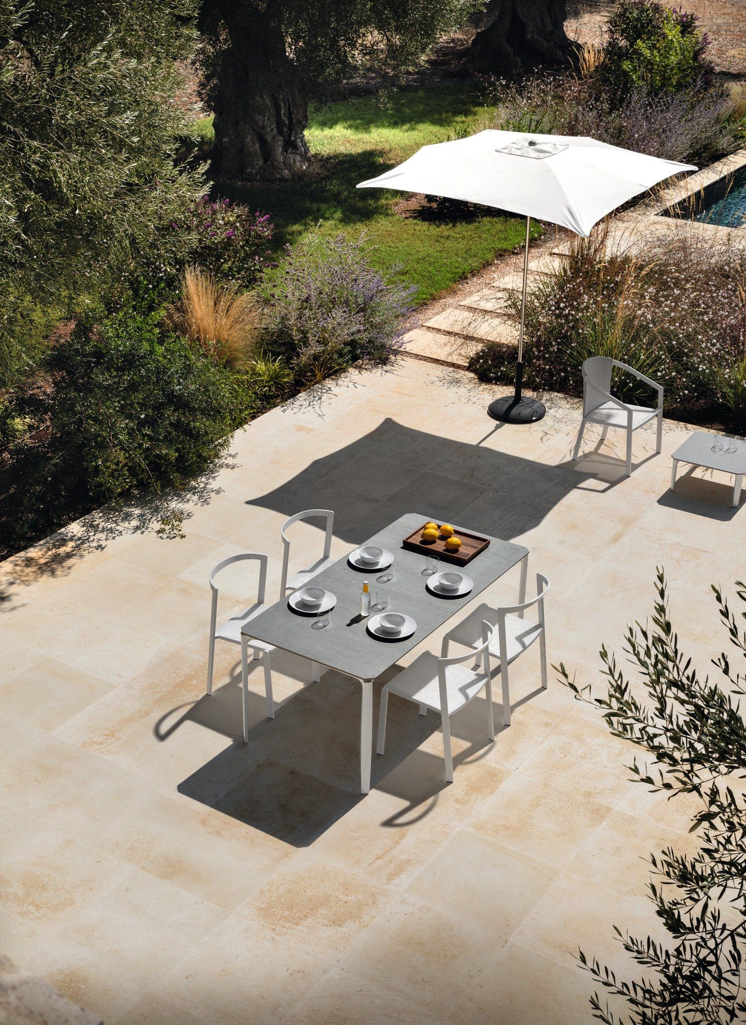 Садовый стол с алюминиевым основанием и керамогранитом MY YOUR Push ARCH-00135608 - Вид №11