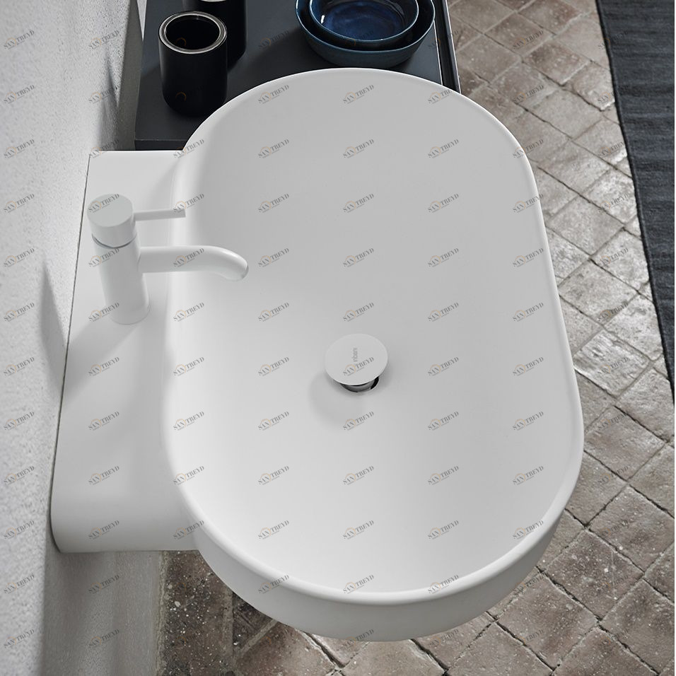 PR003 Накладная раковина на столешницу  овальная Inbani 