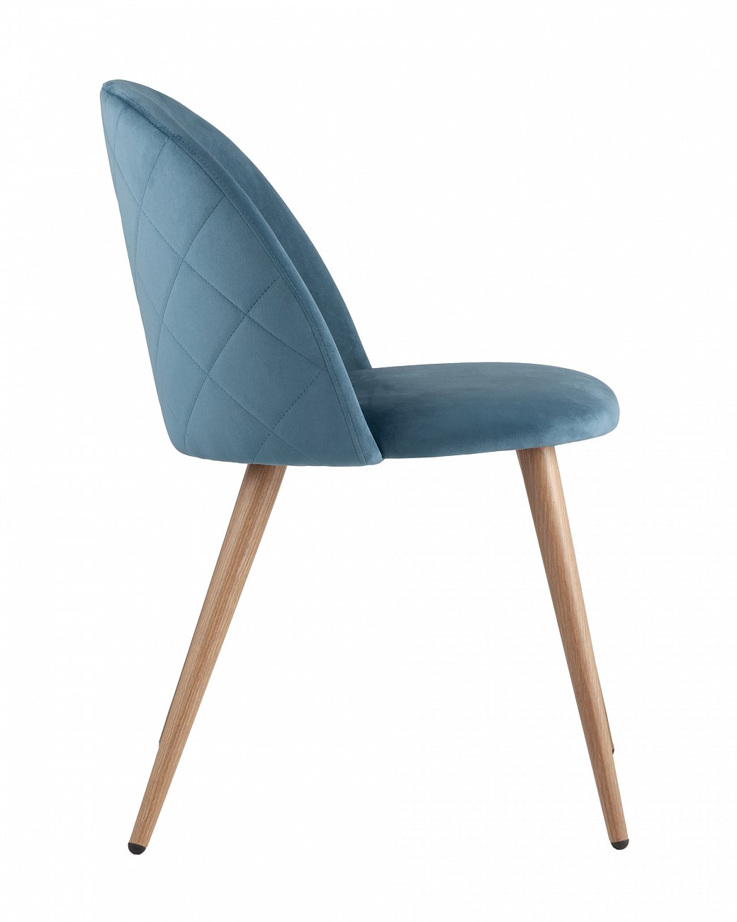 Стул с мягкой обивкой голубой с ромбами "Лион" STOOL GROUP ДИЗАЙНЕРСКИЕ 00-3881978 Голубой  - Вид №1