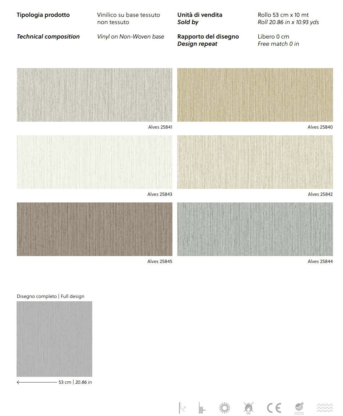 Рельефные однотонные обои Jannelli&Volpi ALTAGAMMA FIBERS ARCH-00033640 - Вид №2