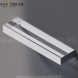 Agape 369 Двойной полотенцедержатель 48 см хромированный сатин A369208SP