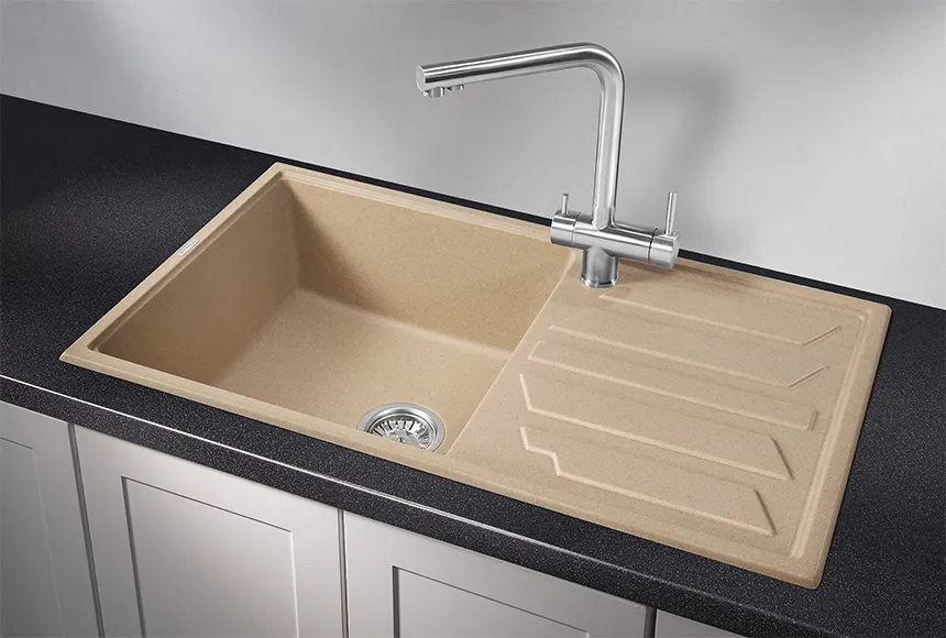 8601, ПЕСОК, кухонная мойка, кварц GRANULA 8601-ST254