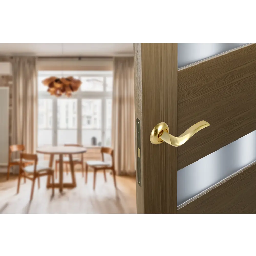 Дверные ручки EDSON EDS-36H-R1 золотые для межкомнатных дверей 85170620 STLM-0059419 - Вид №9