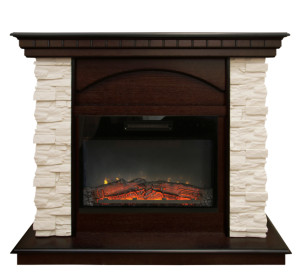90368752 Каминокомплект ELFORD STD/EUG/24/25'5 AO + KENDAL 24 цвет Дуб STONE STD/24 STLM-0203046 REALFLAME