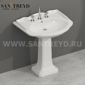 PA005BI Пьедестал для раковины 35 см цвет Белая глазурь Globo Paestum Италия